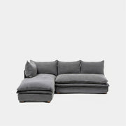Sofa Seccional Radley M Der. Acero