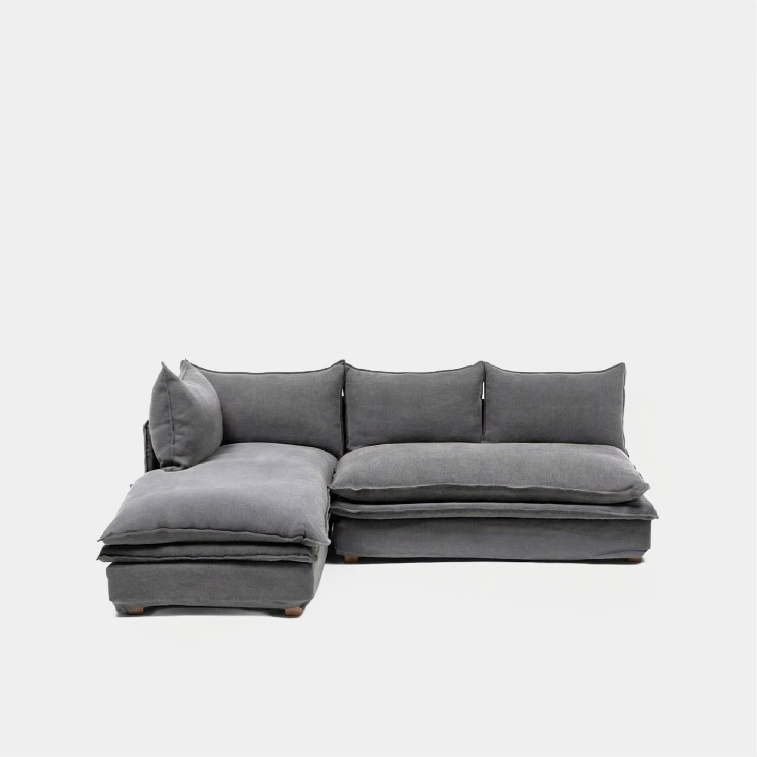Sofa Seccional Radley M Der. Acero