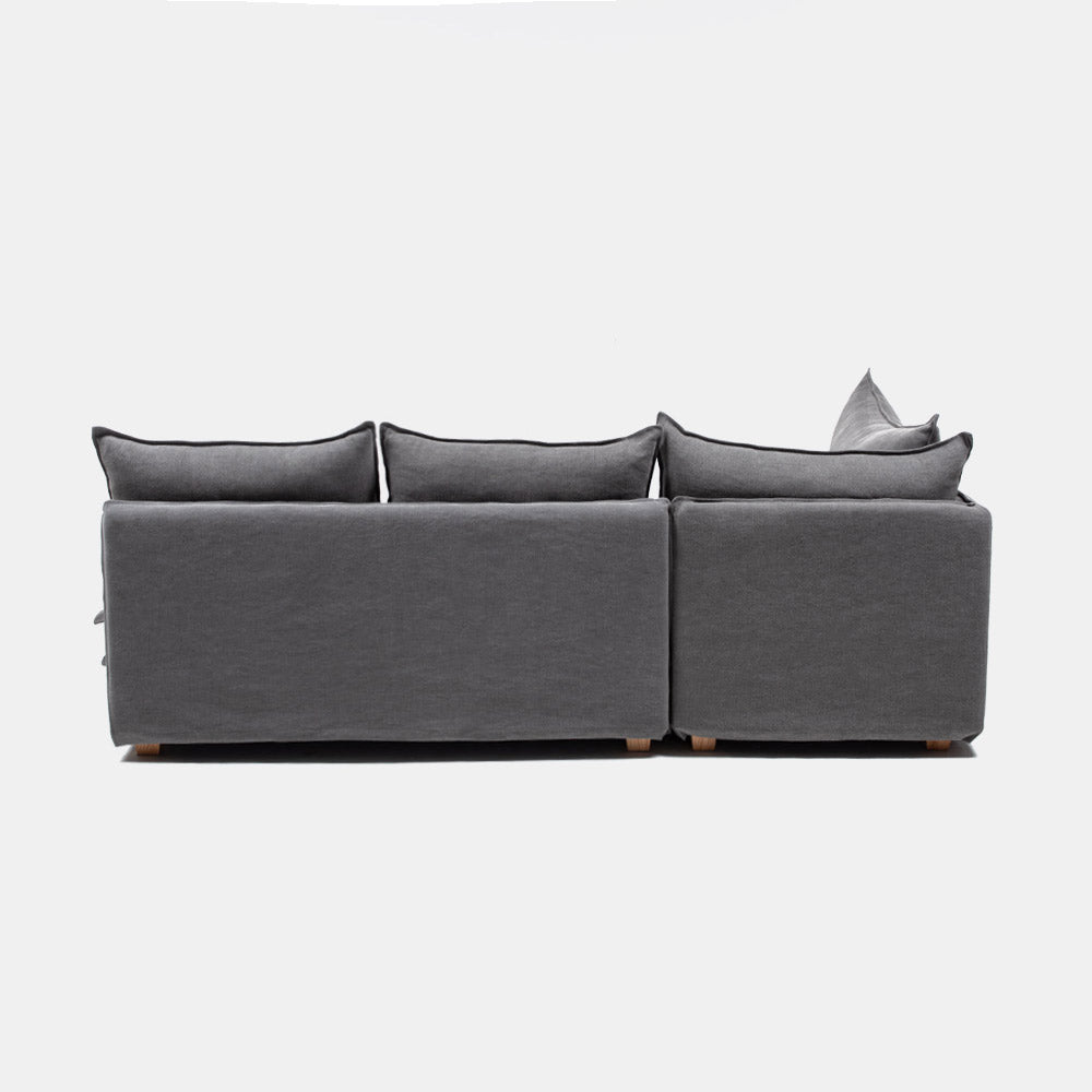 Sofa Seccional Radley M Der. Acero