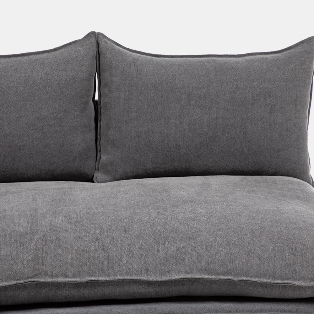 Sofa Seccional Radley M Der. Acero