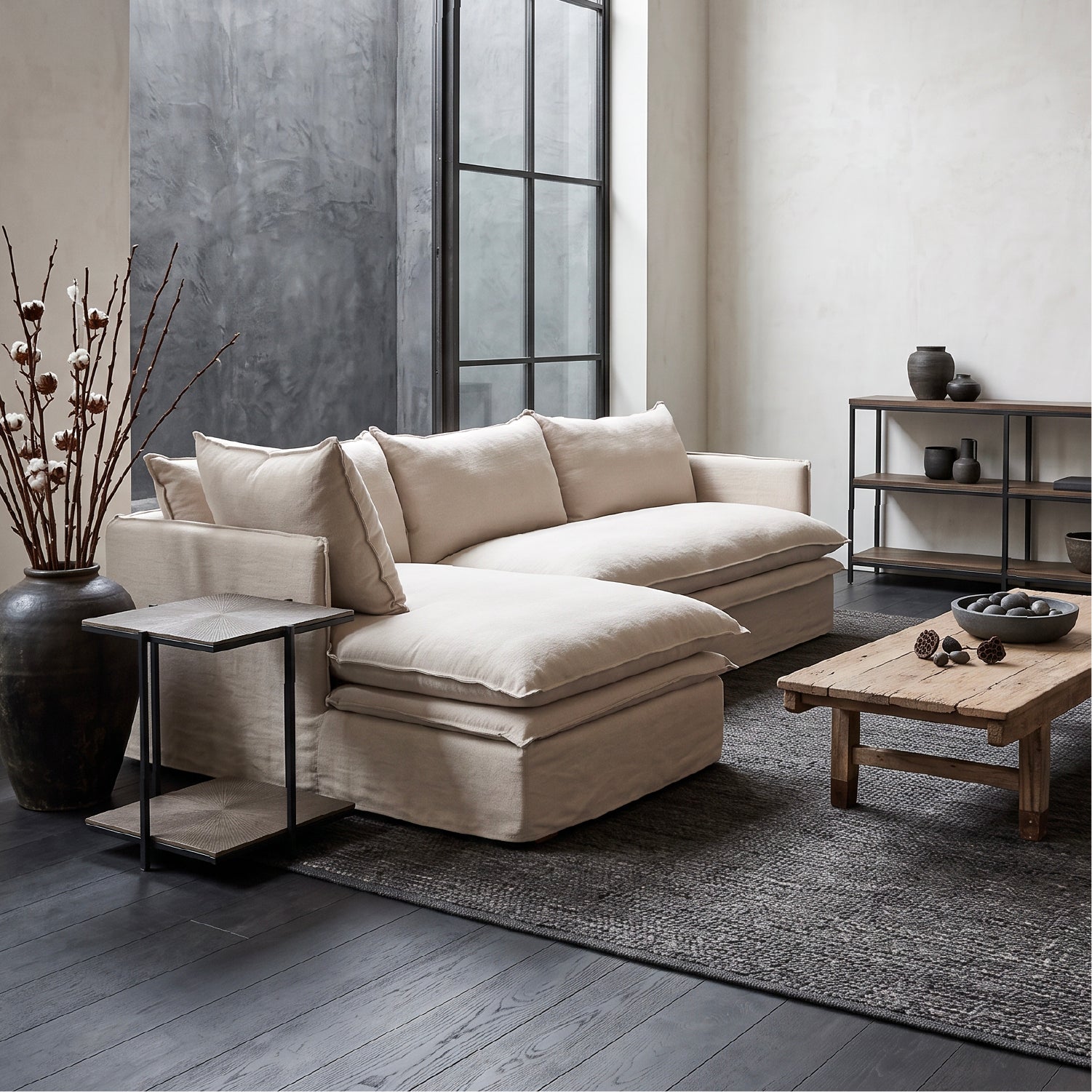 Sofa Seccional Radley M der Crudo