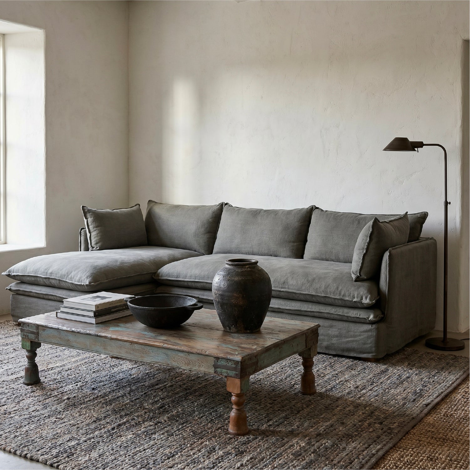 Sofa Seccional Radley M Der. Tostado