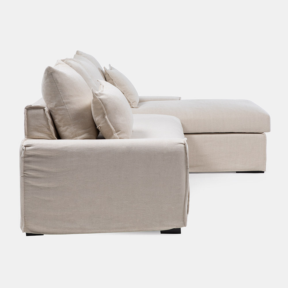 Sofa Seccional Elba 2 Der Beige