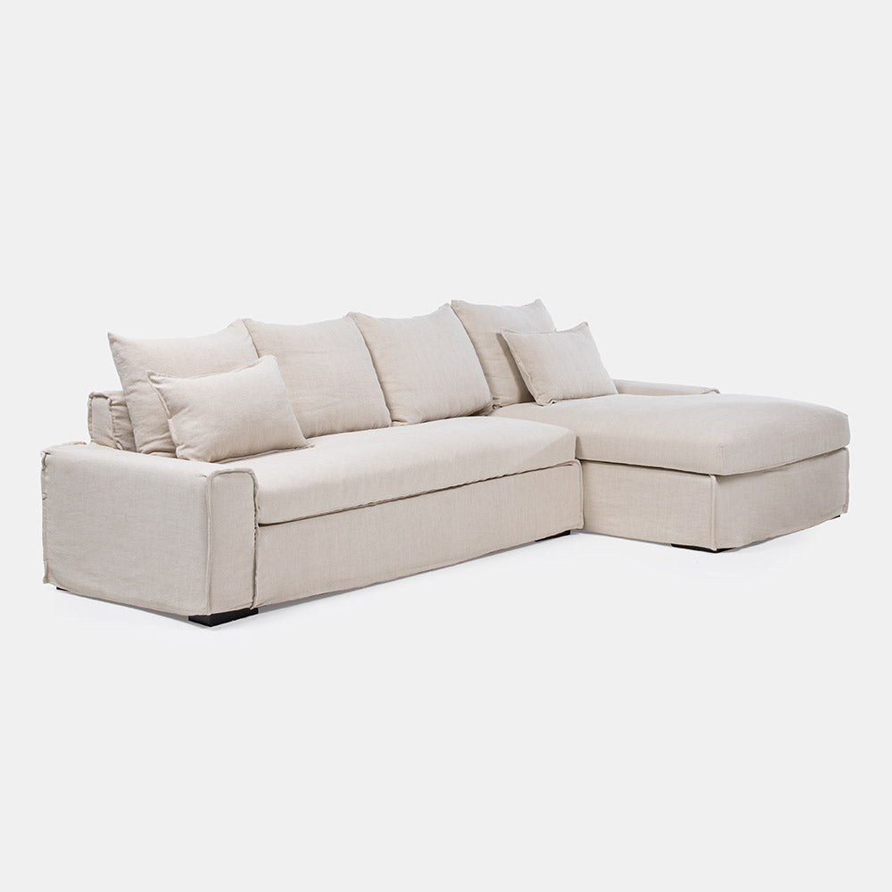 Sofa Seccional Elba 2 Der Beige