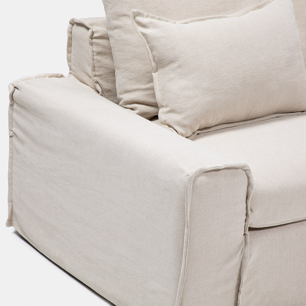 Sofa Seccional Elba 2 Der Beige