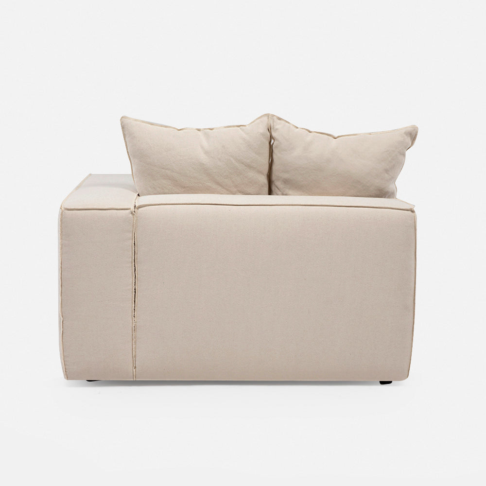 Sofa Seccional Miles Chaise Der Beige