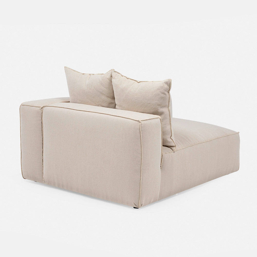Sofa Seccional Miles Chaise Der Beige