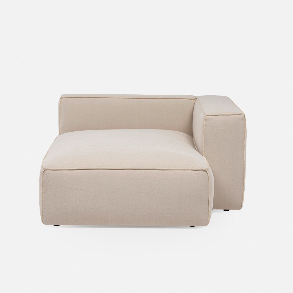 Sofa Seccional Miles Chaise Der Beige