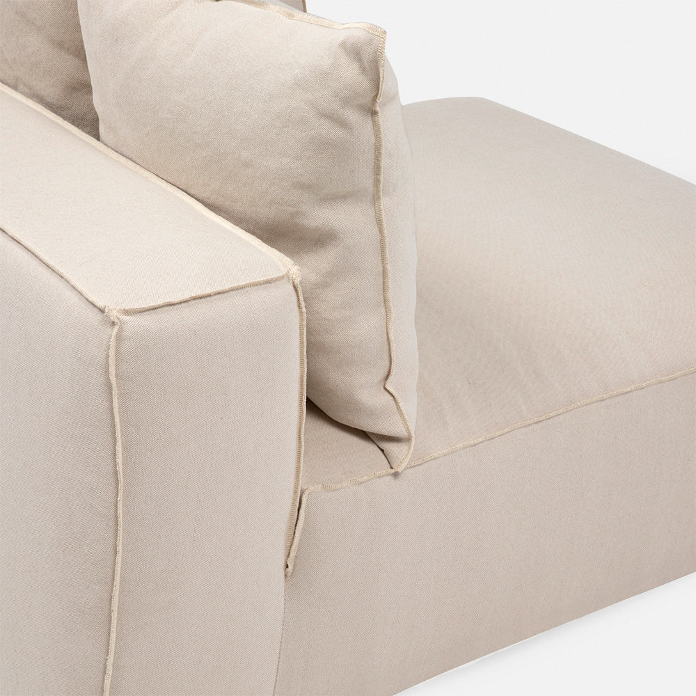 Sofa Seccional Miles Chaise Der Beige