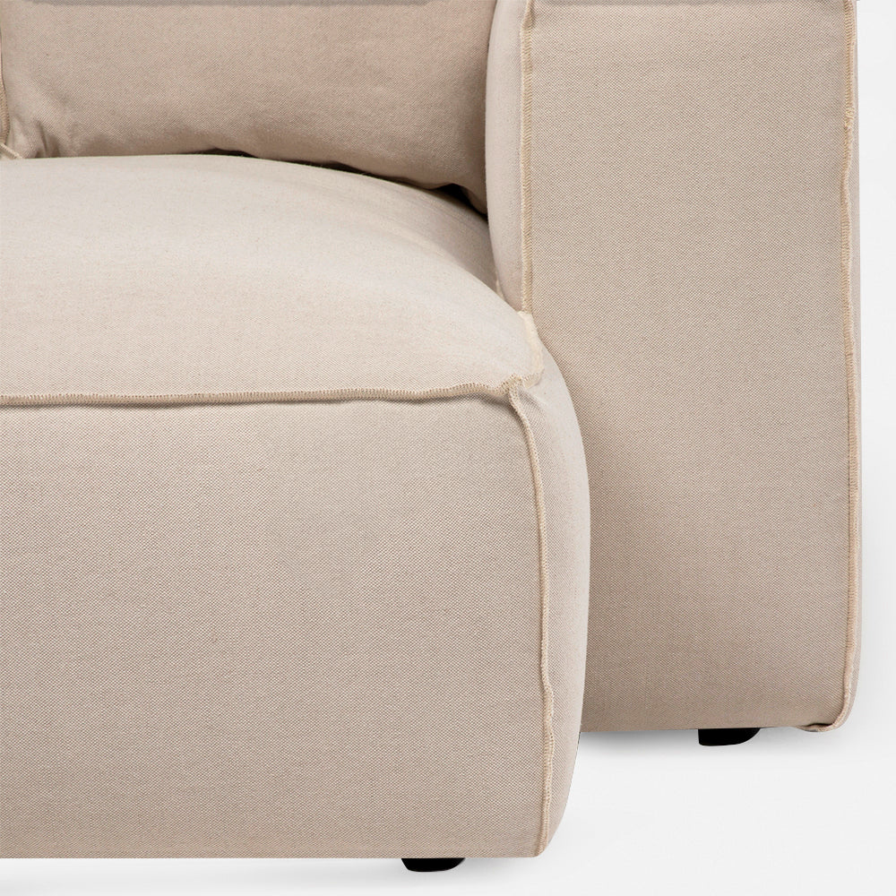 Sofa Seccional Miles Chaise Der Beige