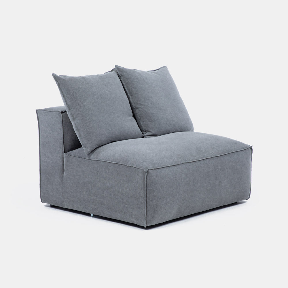 Sofa Seccional Miles Armless Gris