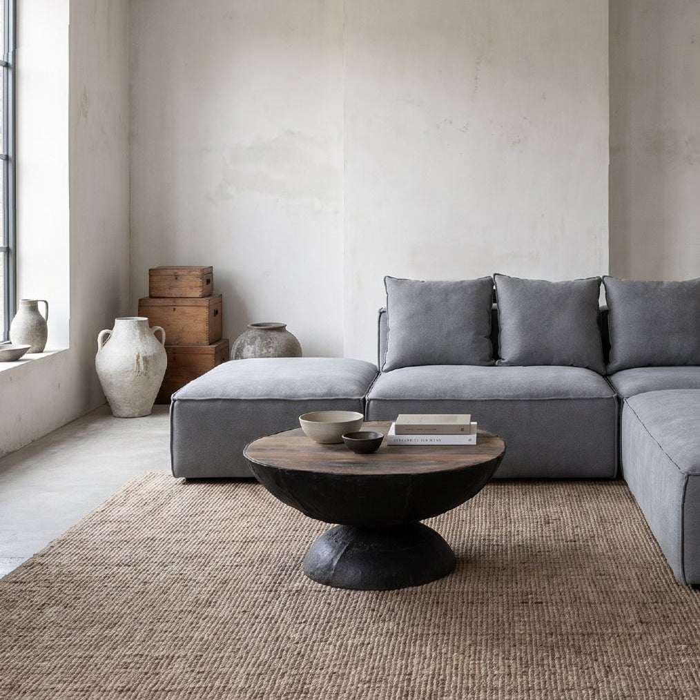 Sofa Seccional Miles Armless Gris
