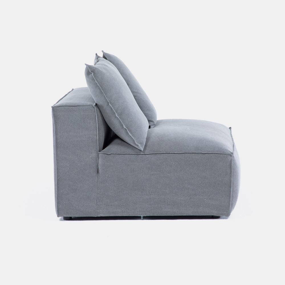 Sofa Seccional Miles Armless Gris