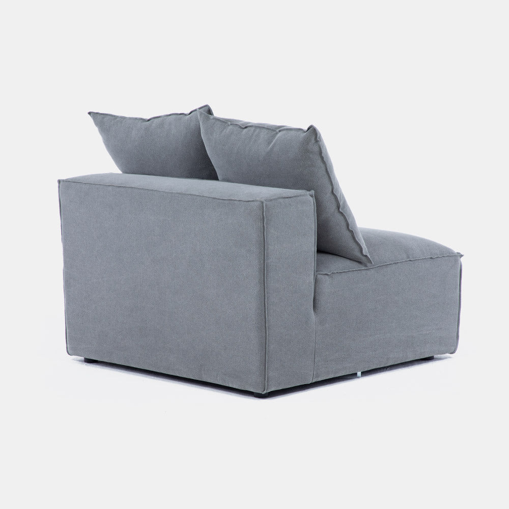 Sofa Seccional Miles Armless Gris