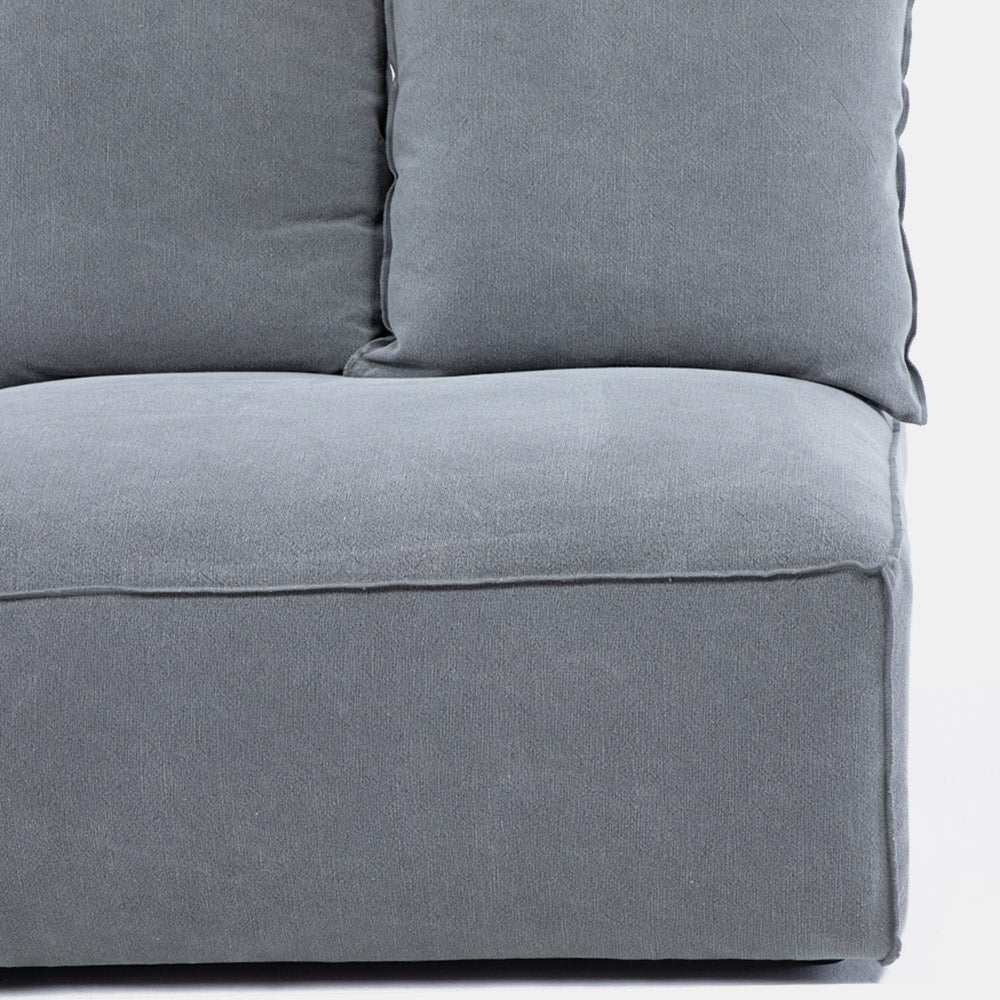 Sofa Seccional Miles Armless Gris