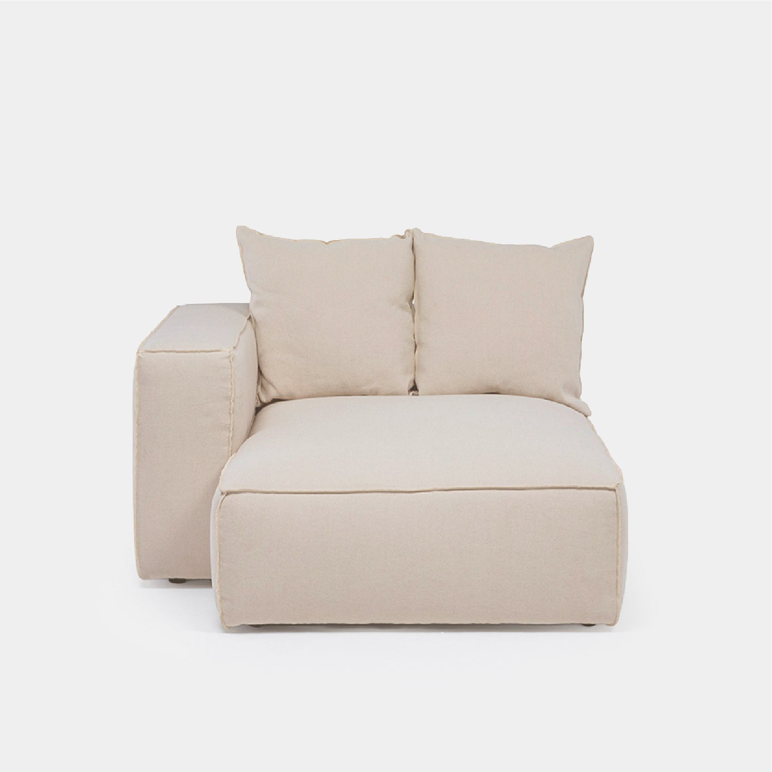 Sofa Seccional Miles Chaise Izq Beige