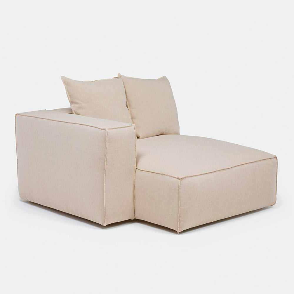 Sofa Seccional Miles Chaise Izq Beige