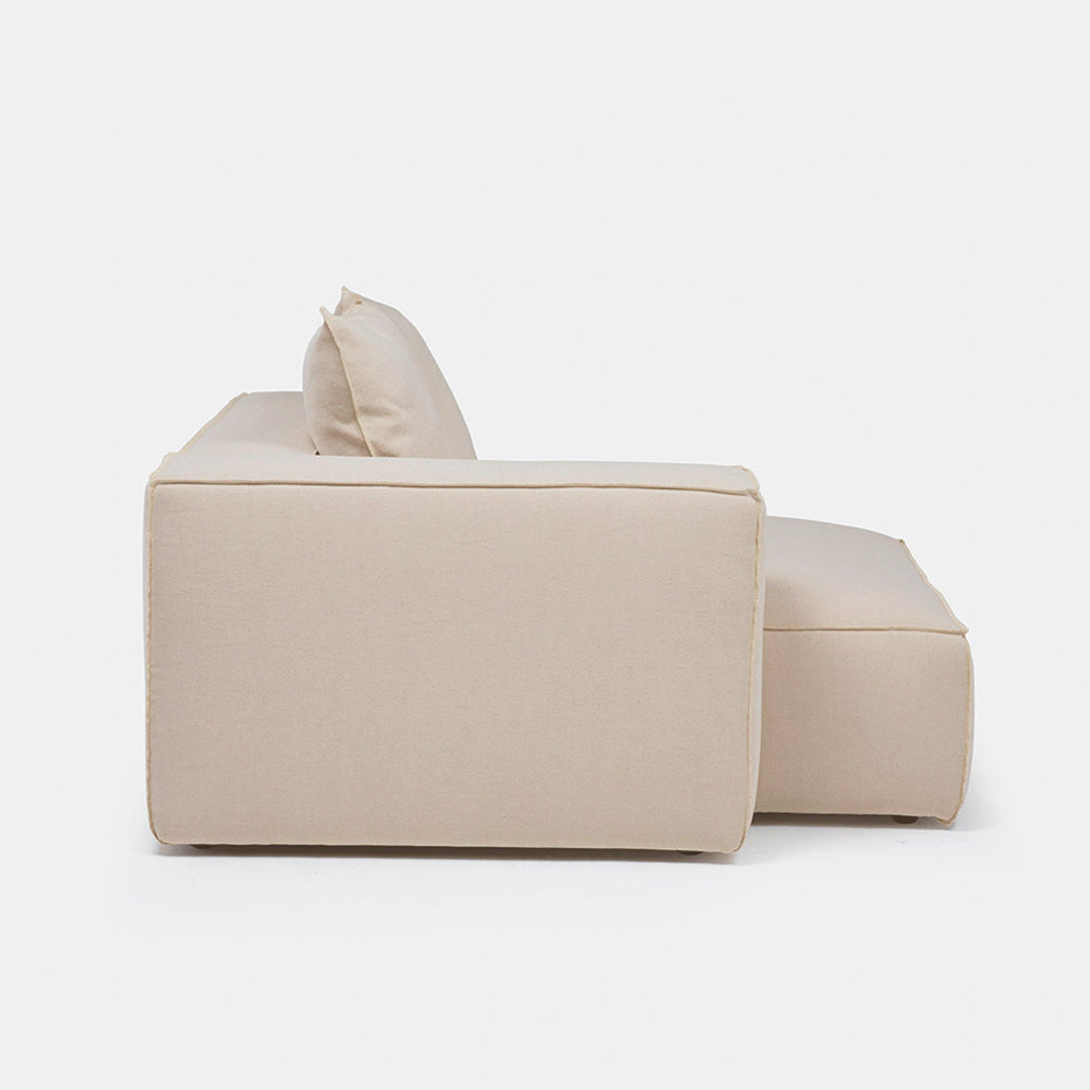 Sofa Seccional Miles Chaise Izq Beige