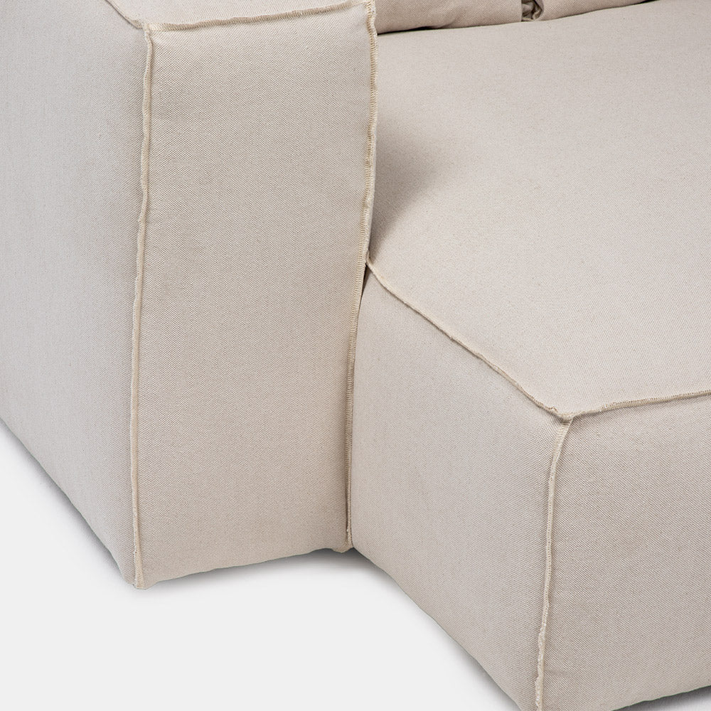 Sofa Seccional Miles Chaise Izq Beige