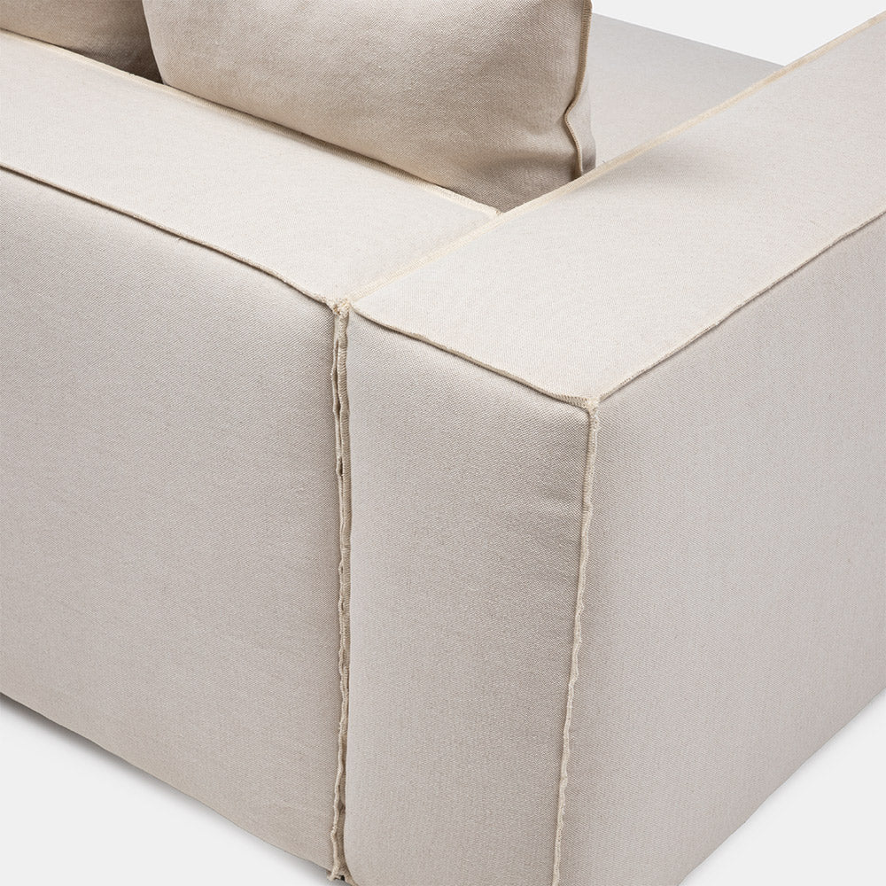 Sofa Seccional Miles Chaise Izq Beige
