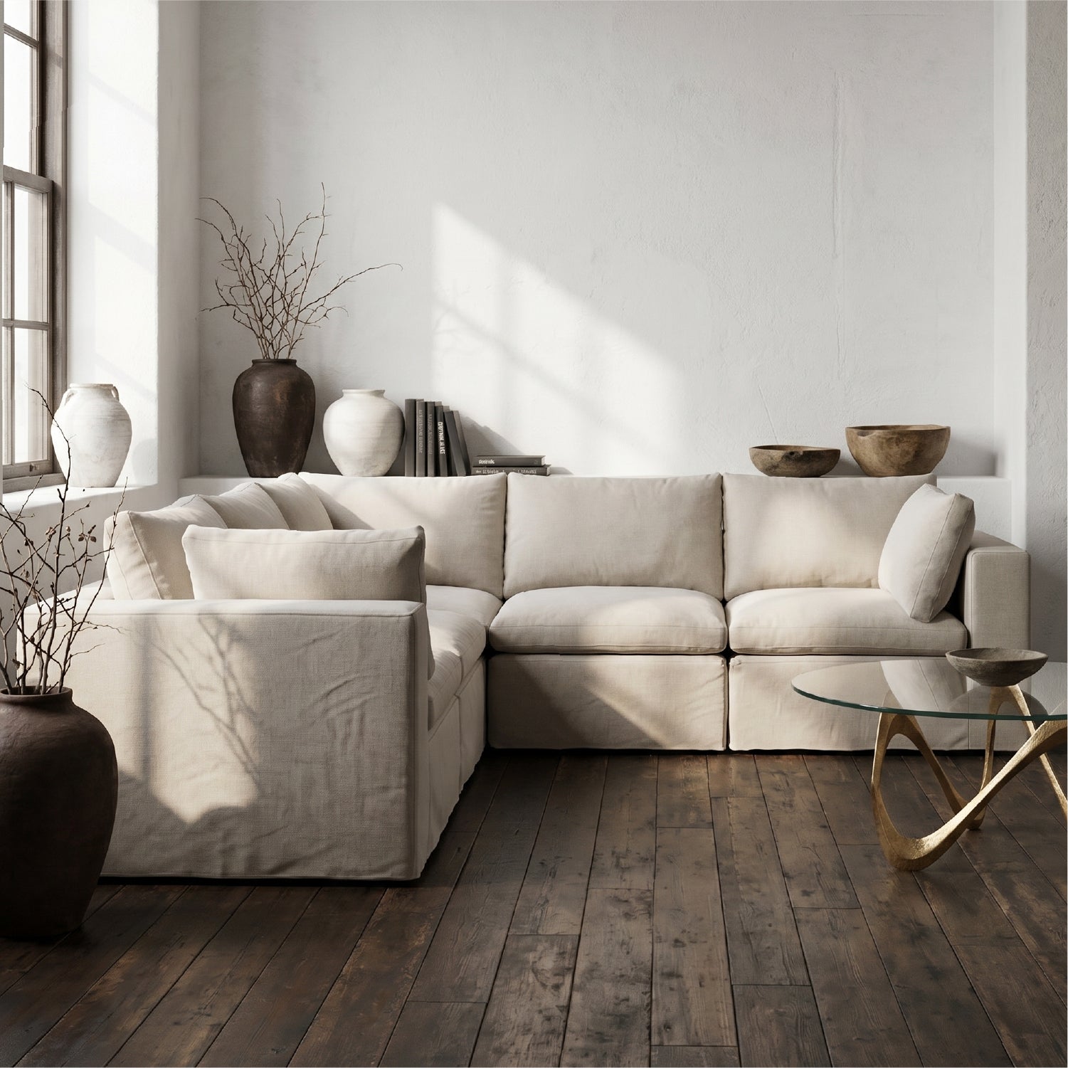 Sofa Seccional Fitz2 Corner Beige