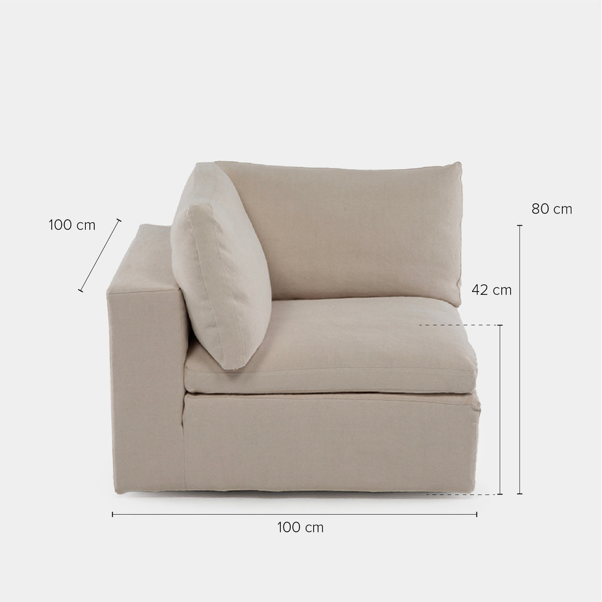 Sofa Seccional Fitz2 Corner Beige
