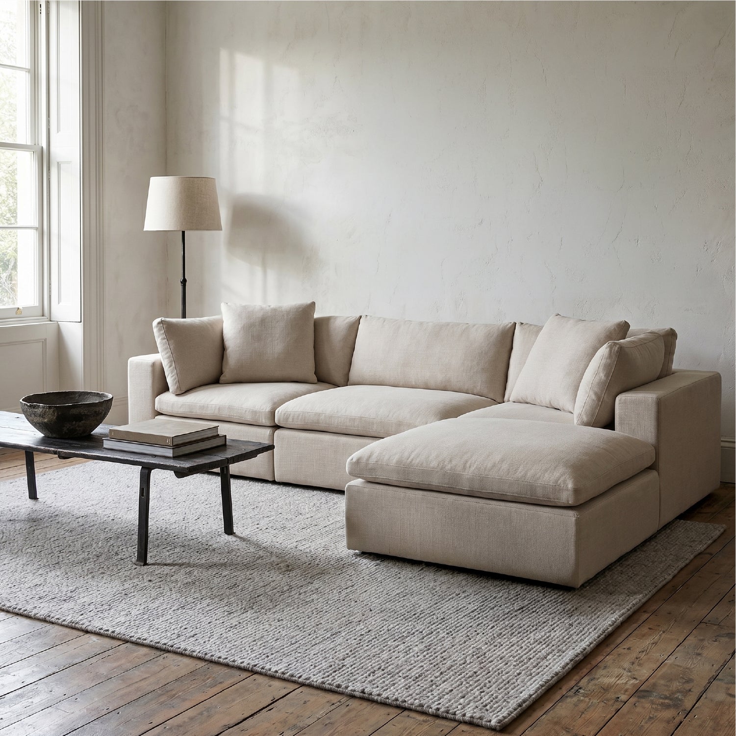 Sofa Seccional Fitz2 Xl Beige