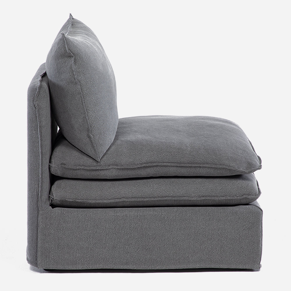 Sillon Armless Calvin Gris