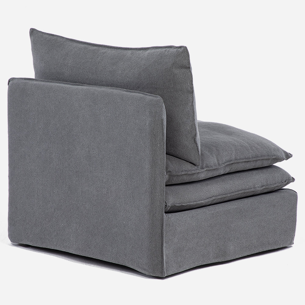 Sillon Armless Calvin Gris