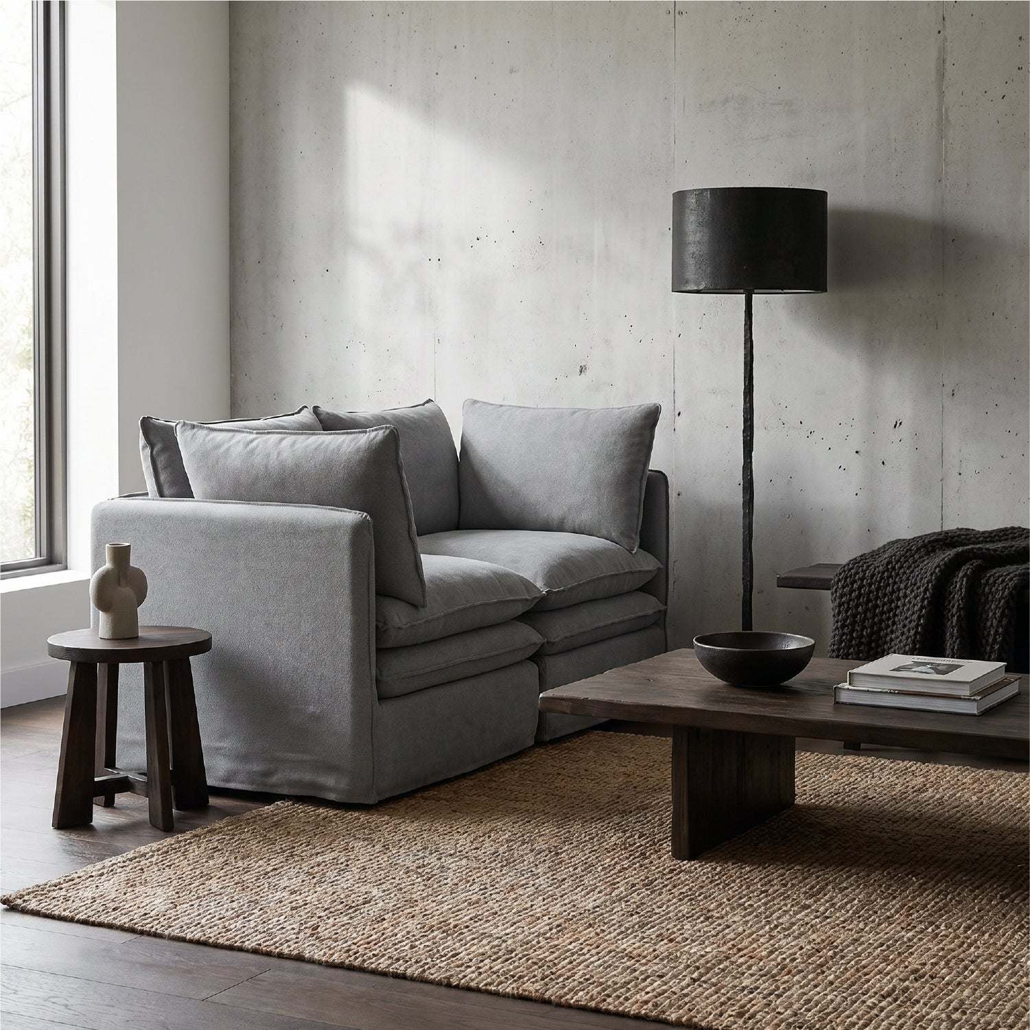 Sillon Corner Calvin Gris
