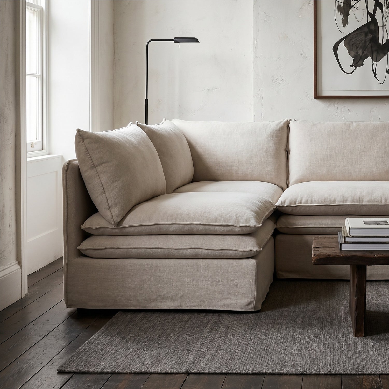 Sillon Corner Calvin Beige