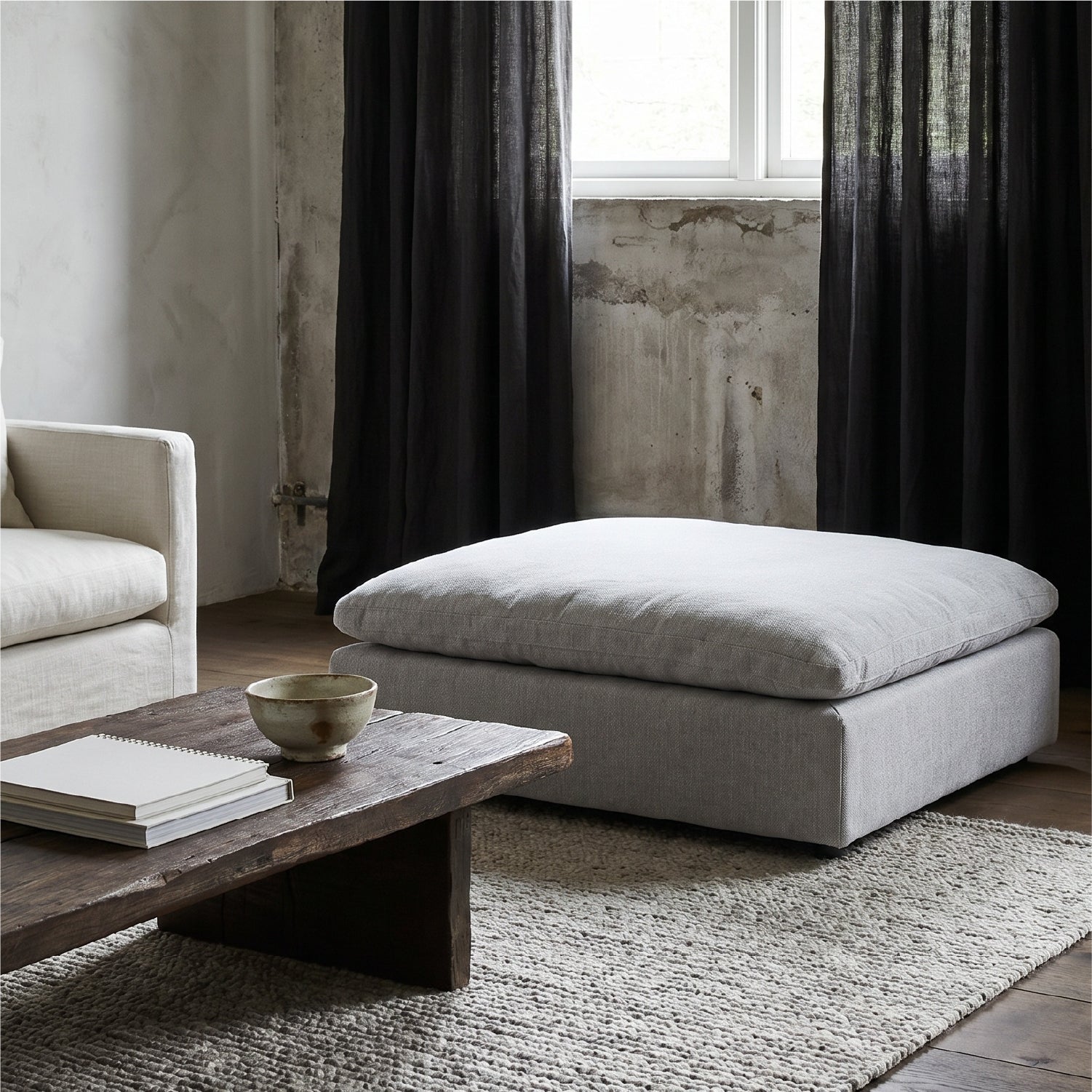 Sillon Ottoman Landon Grafito