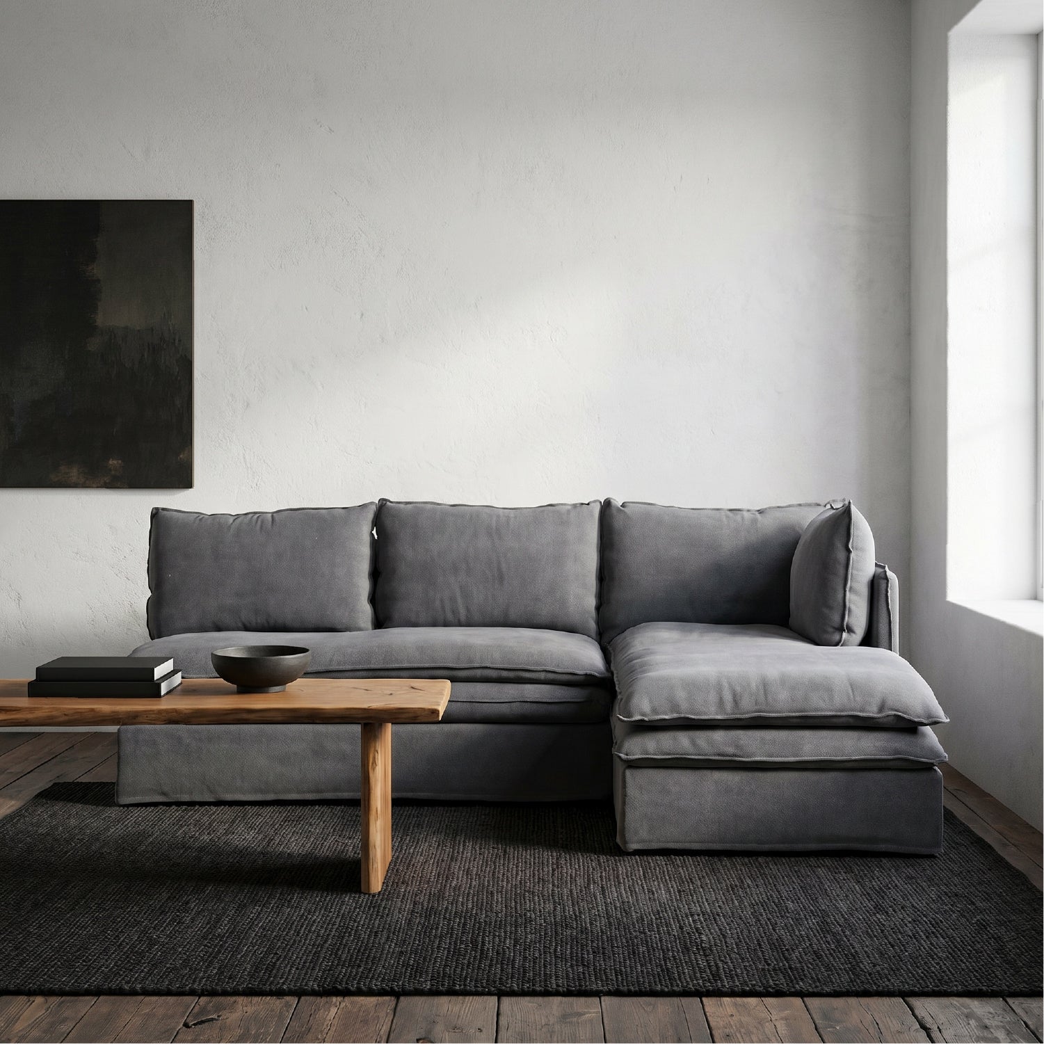 Sofa Seccional Calvin M Izq Gris