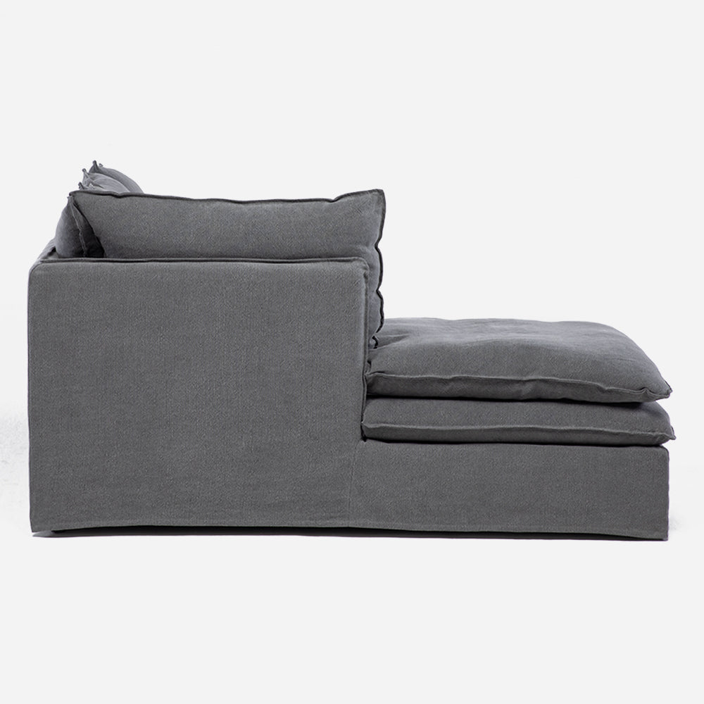 Sofa Seccional Calvin M Der Gris