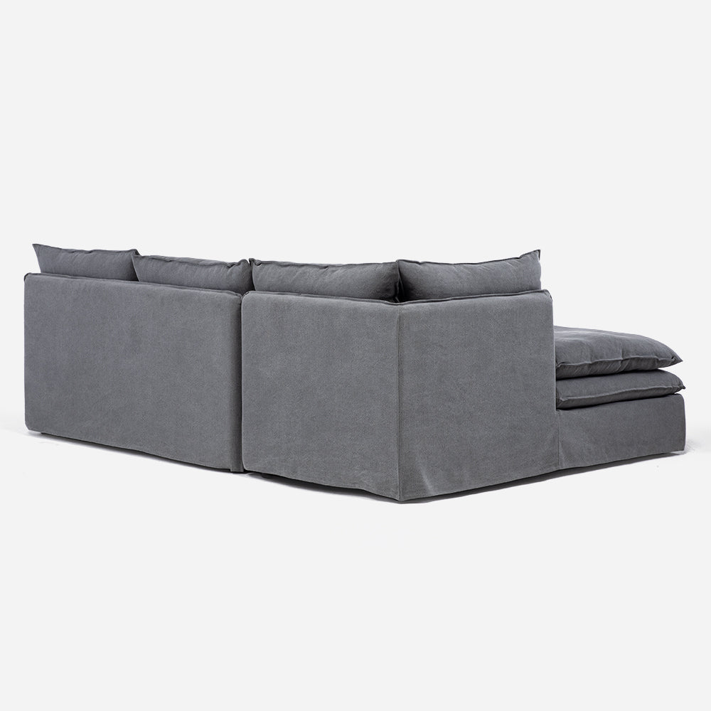Sofa Seccional Calvin M Der Gris