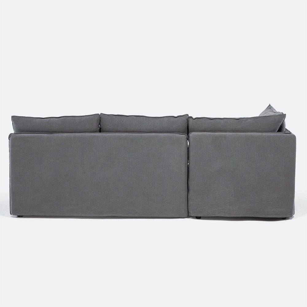 Sofa Seccional Calvin M Der Gris