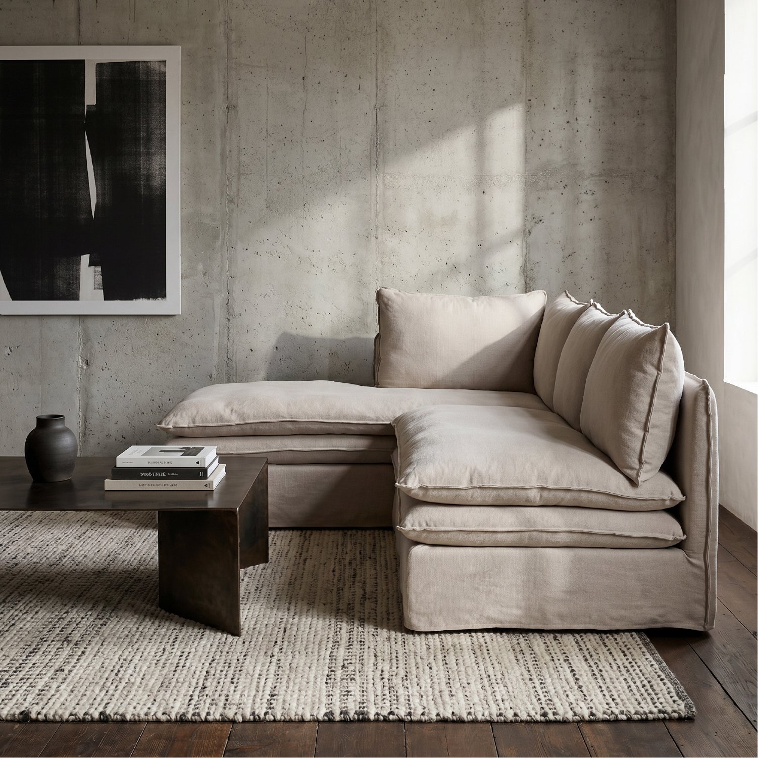 Sofa Seccional Calvin M Der Beige