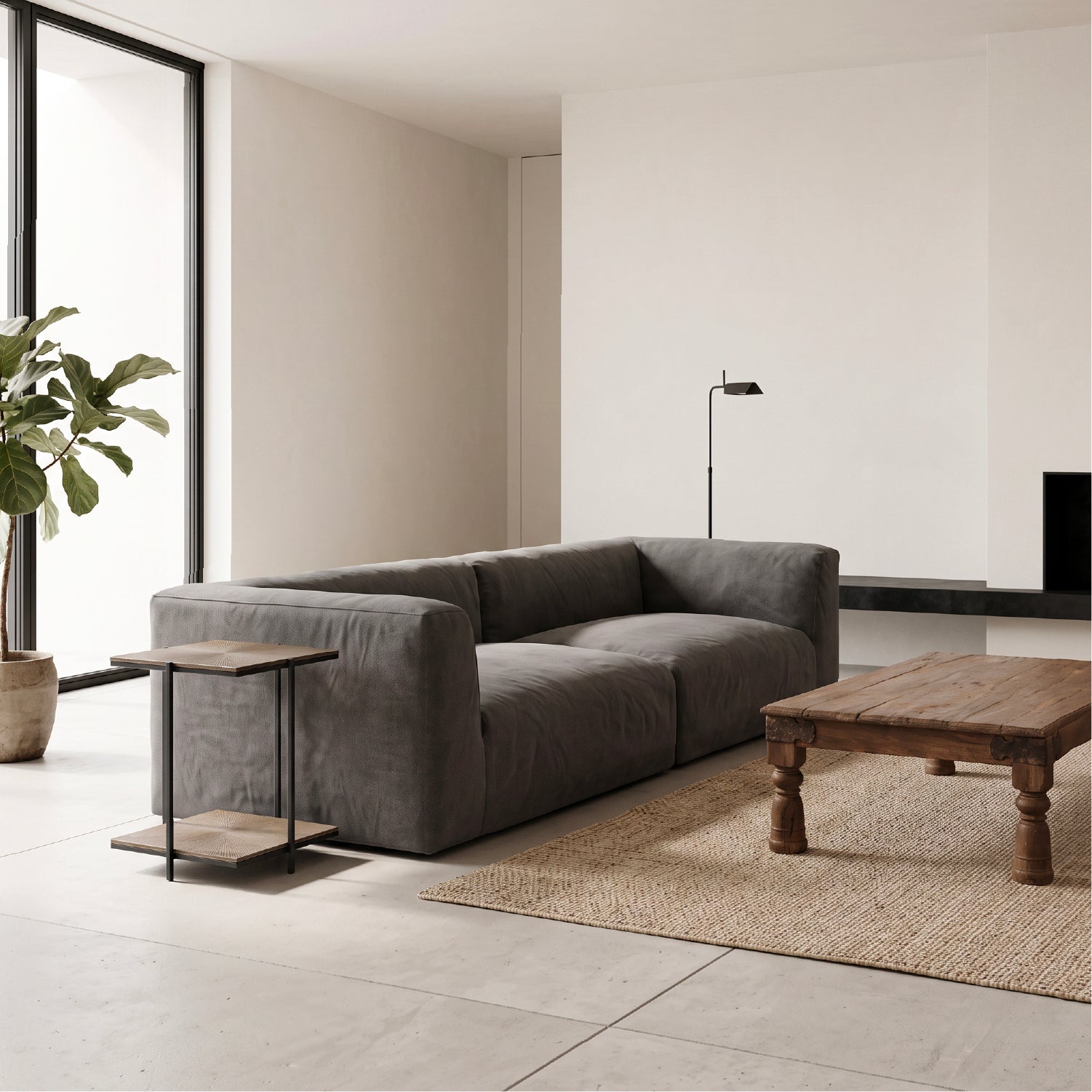 Sofa Modular Slow DI Acero