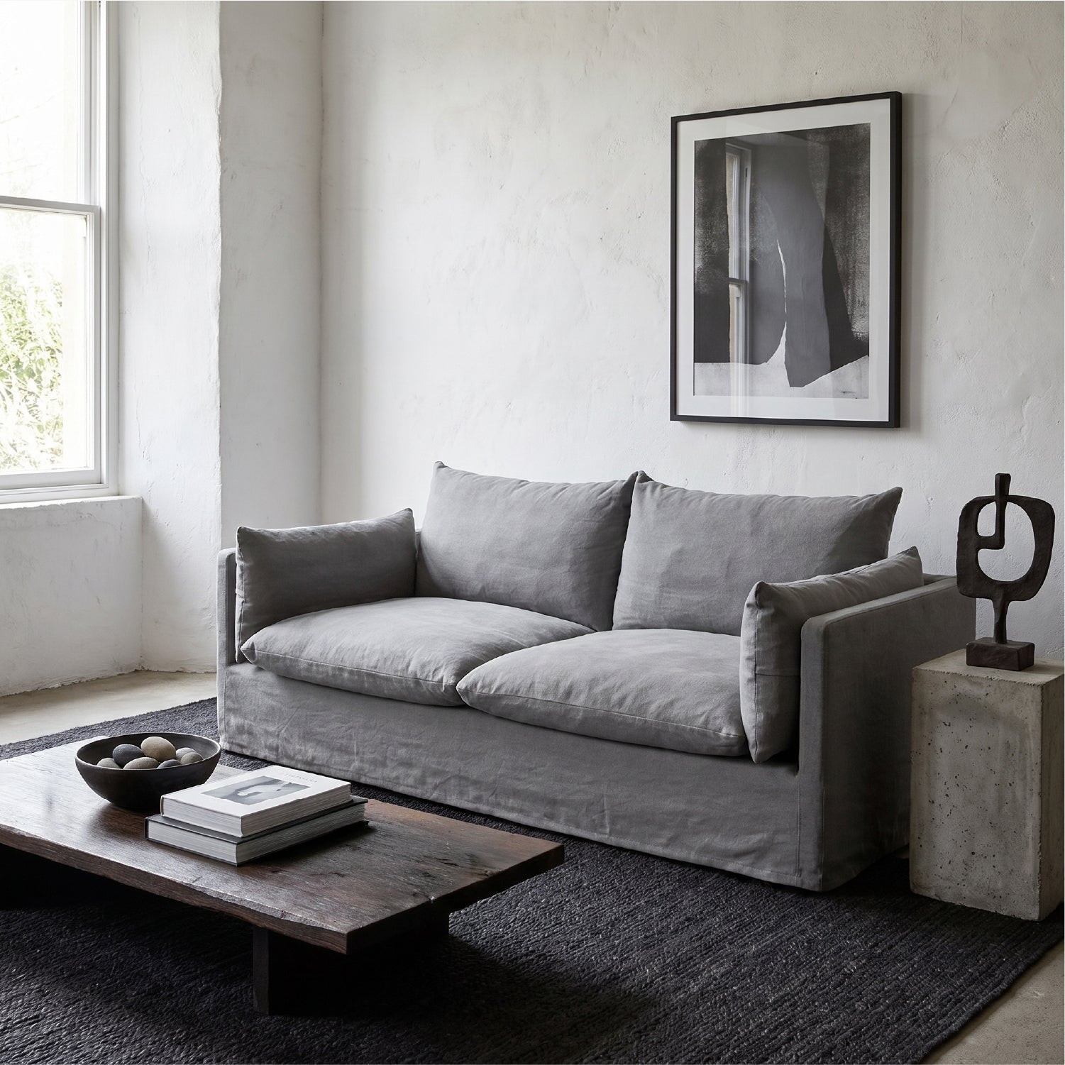 Sofa 3C Hadda Gris medio