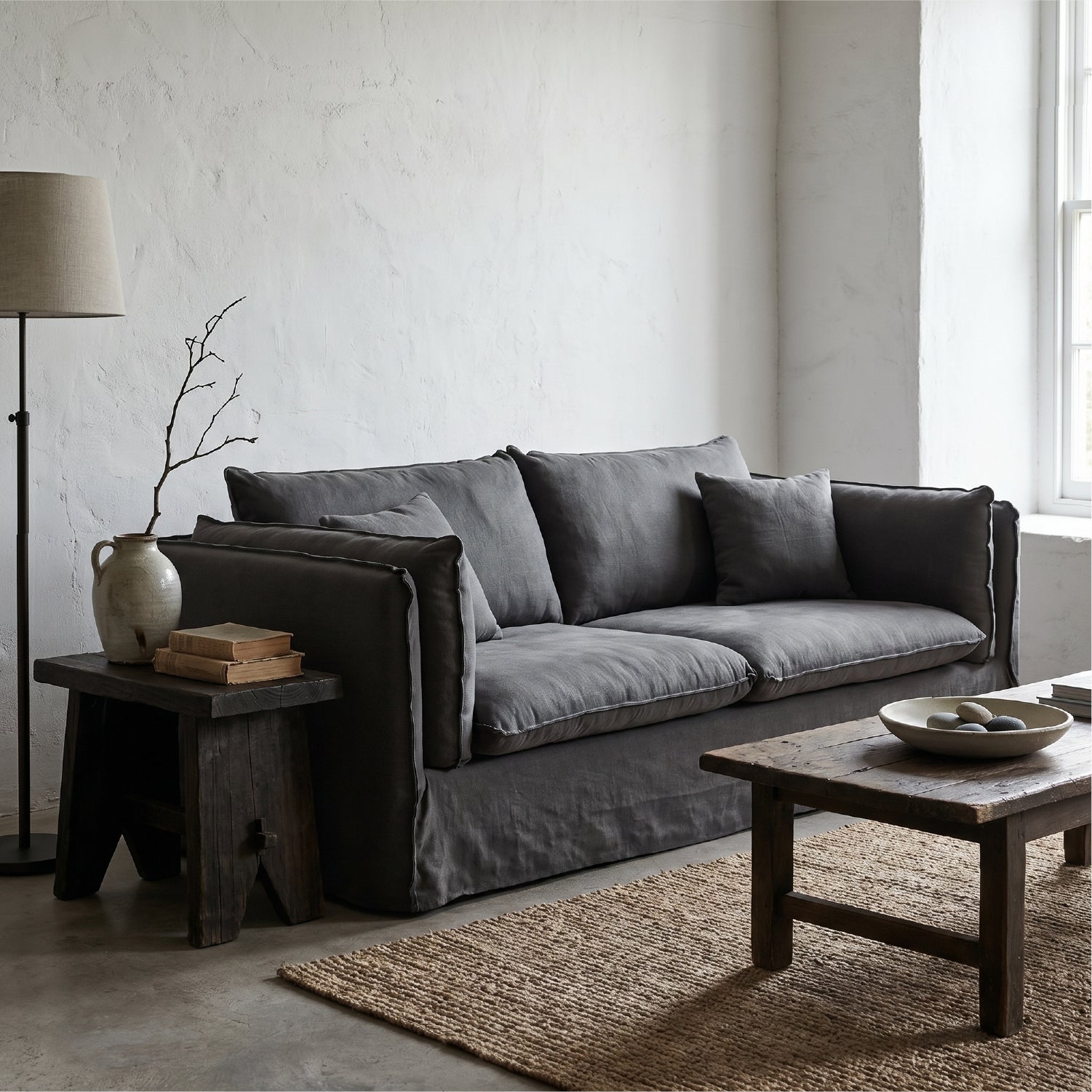Sofa 3C Elliot Gris Oscuro