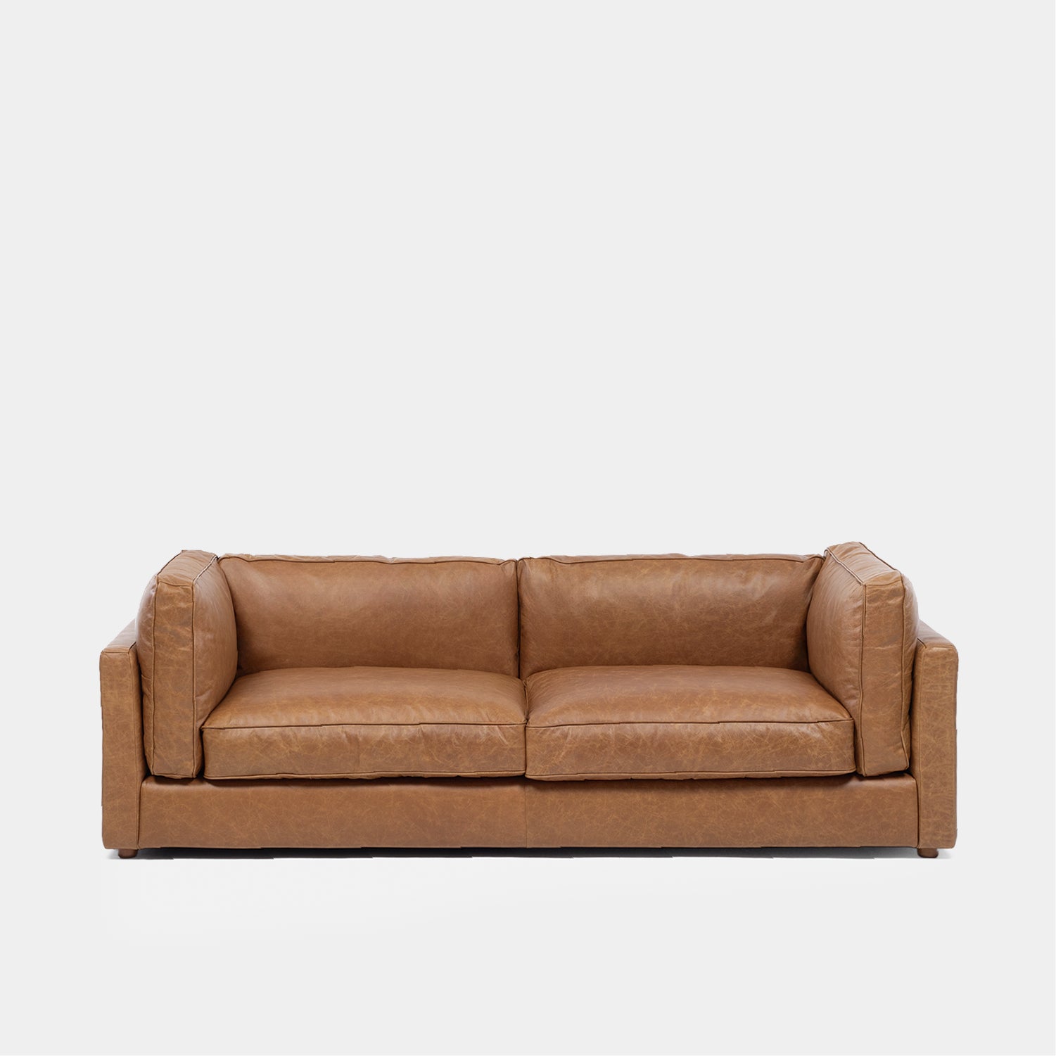 Sofa 3C Portland Cuero Cafe