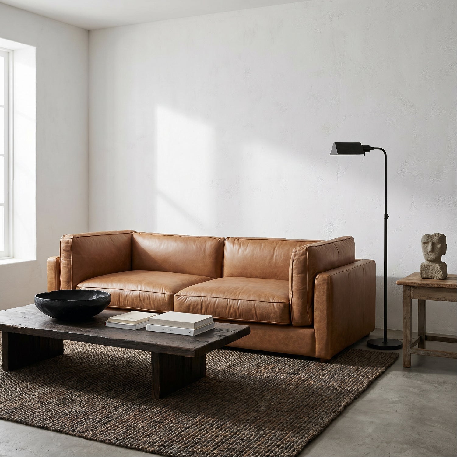 Sofa 3C Portland Cuero Cafe