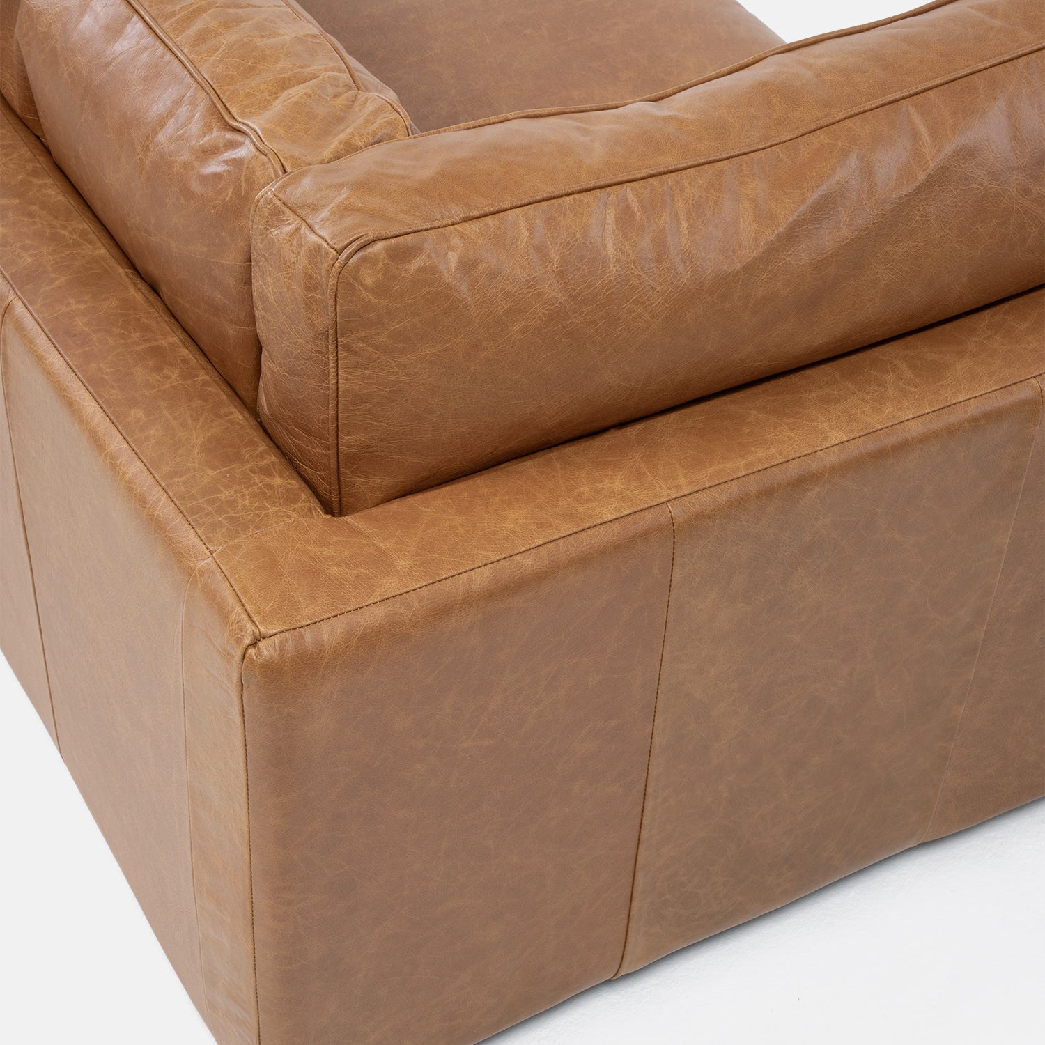 Sofa 3C Portland Cuero Cafe