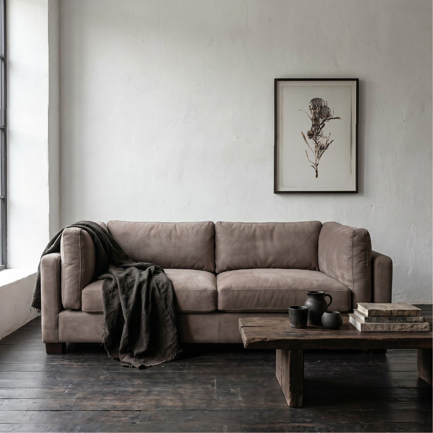 Sofa 3C Portland Nubuk Cafe