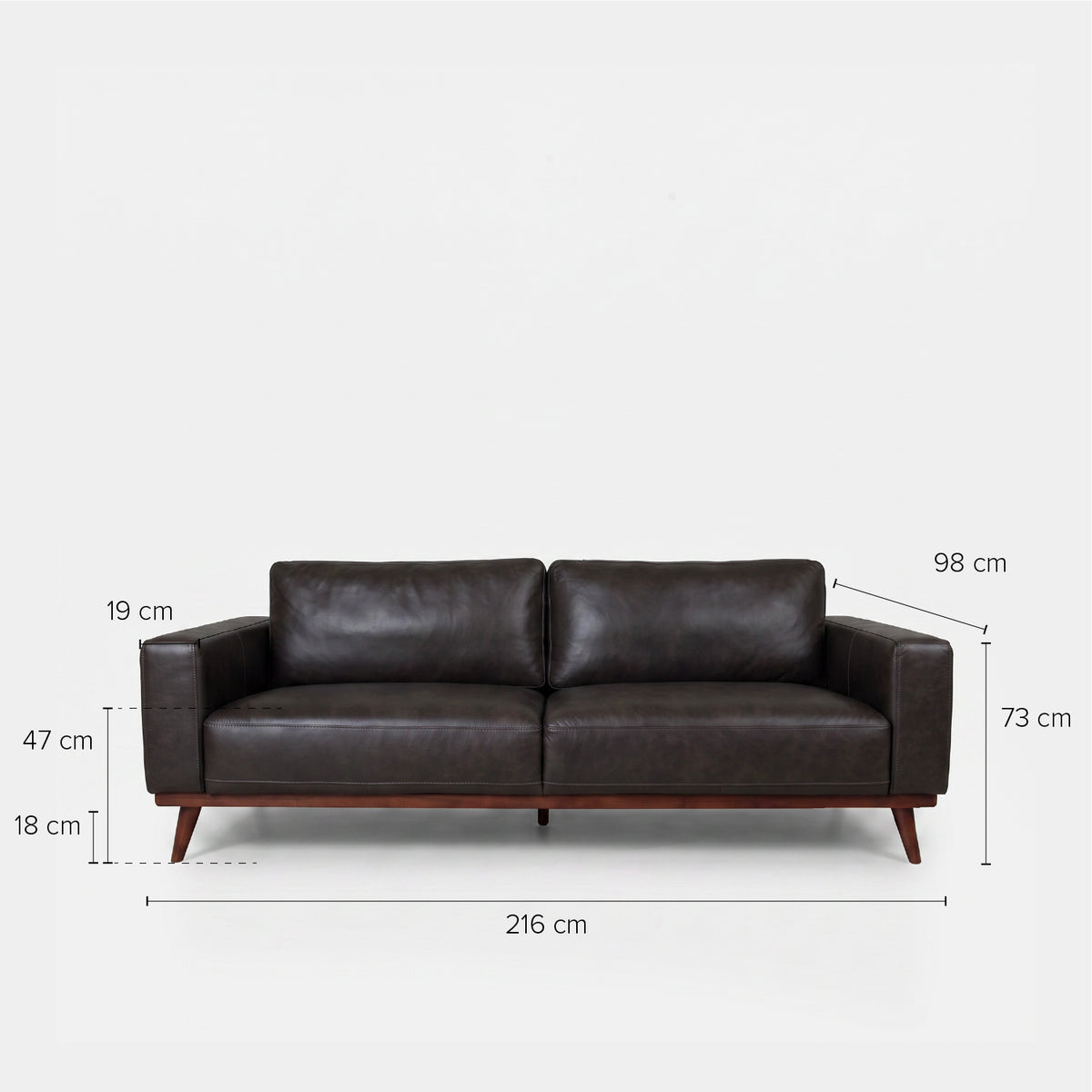 Sofa 3C Dewitt Cuero Campari