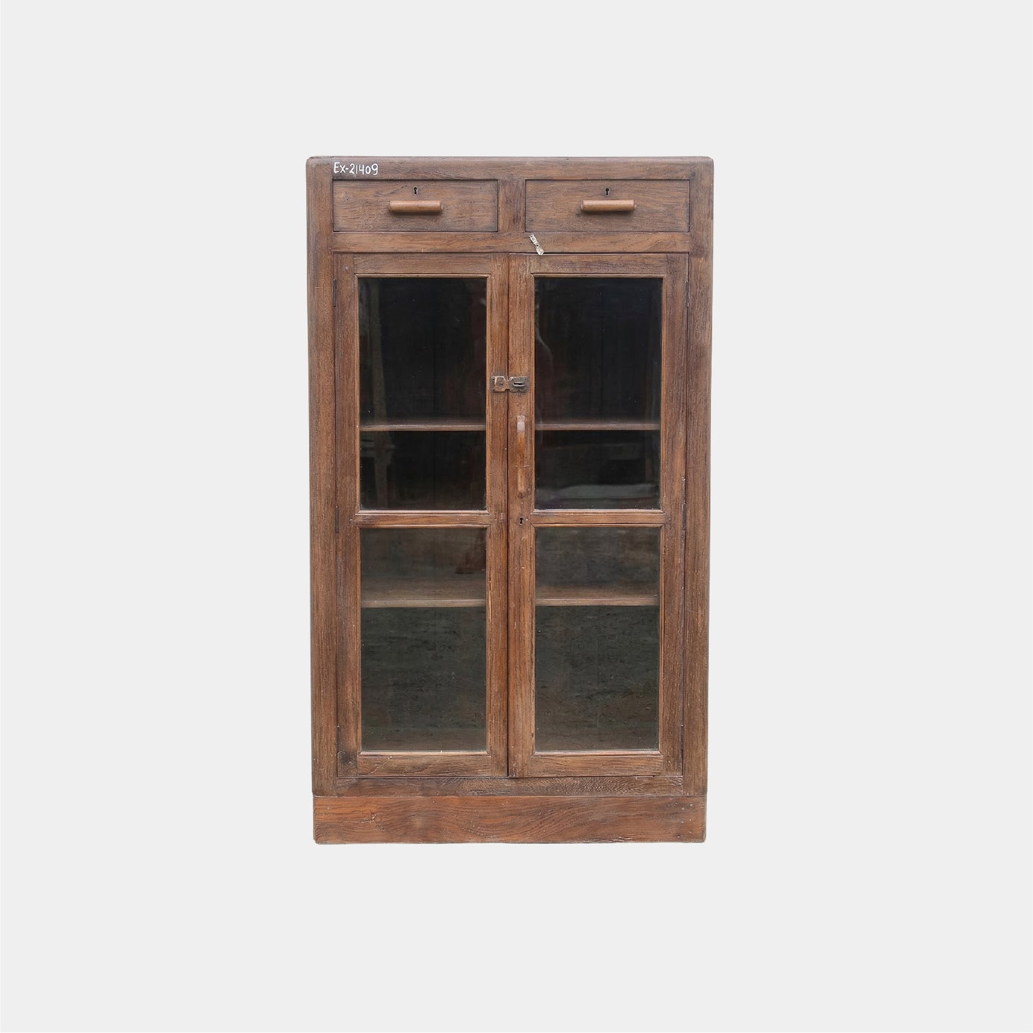 Vitrina 2 Puertas  Madera Y Vidrio #2