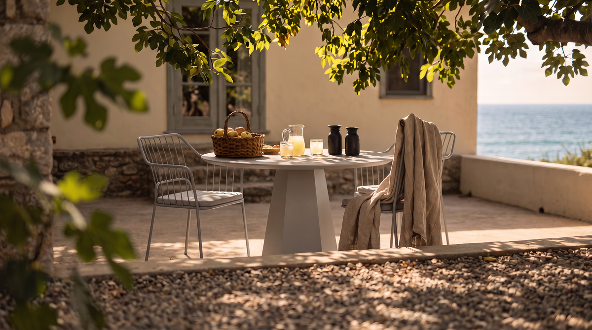 Mesa Comedor Terraza Delta Blanco 120