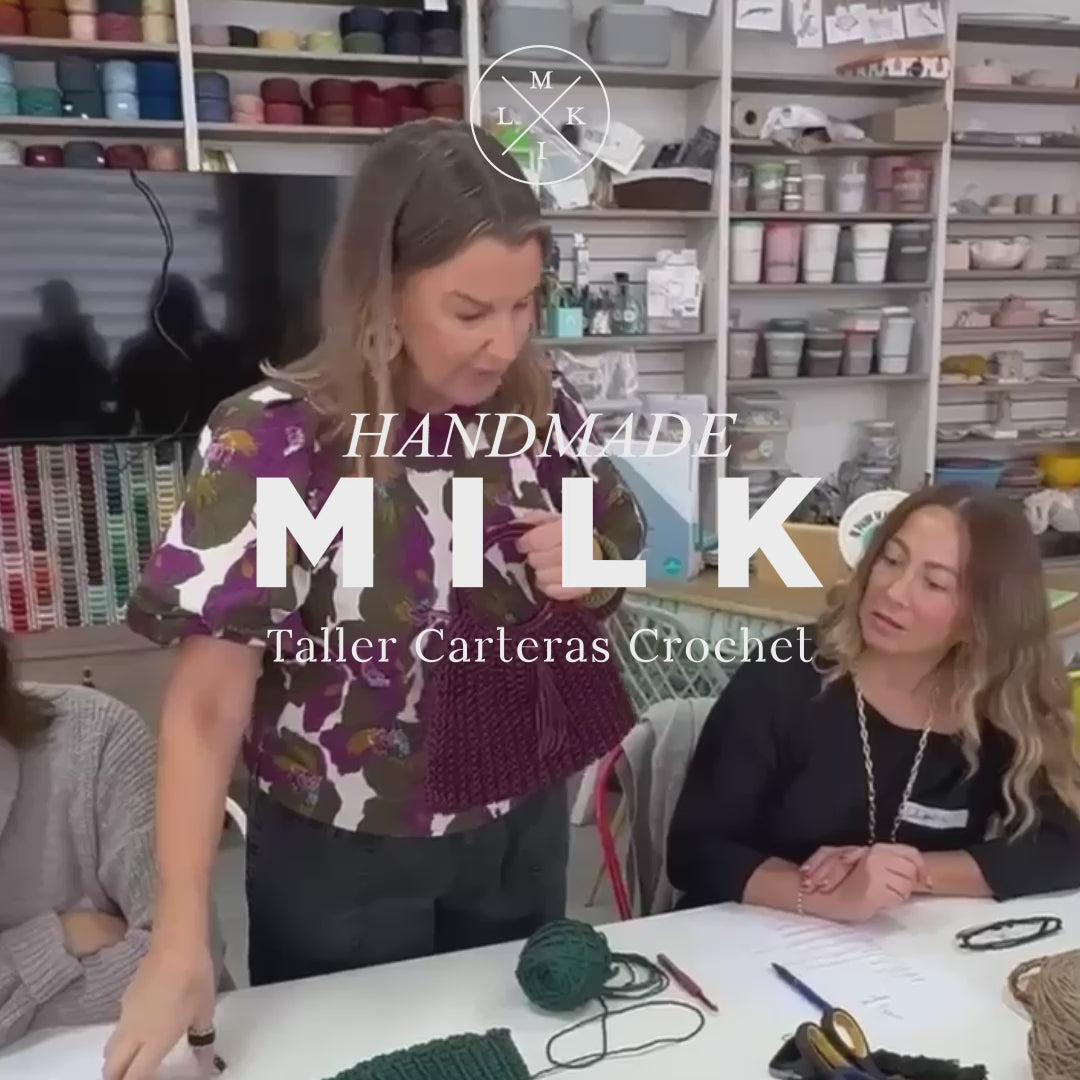 Cargar vídeo: Taller cartera crochet